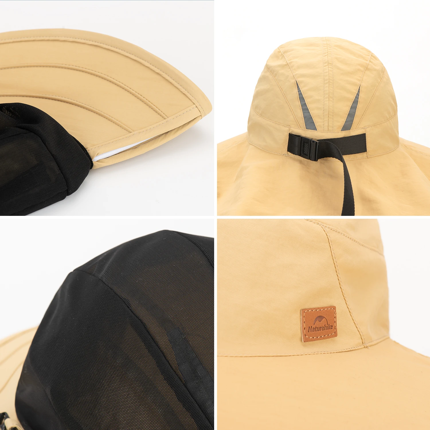 Naturehike Shawl Design Foldable Fisherman's Hat Summer Sun Protection UV Visor Increase Cap Brim Outdoor Fishing Hats UPF50+