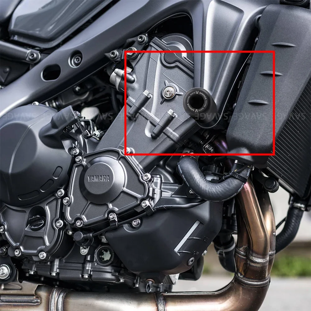 Фото Слайдеры рамы для YAMAHA MT09 Tracer 9 2022, защита от ударов MT 09 MT-09 2021, аксессуары для мотоциклов, Шпульки, защита от падения №2