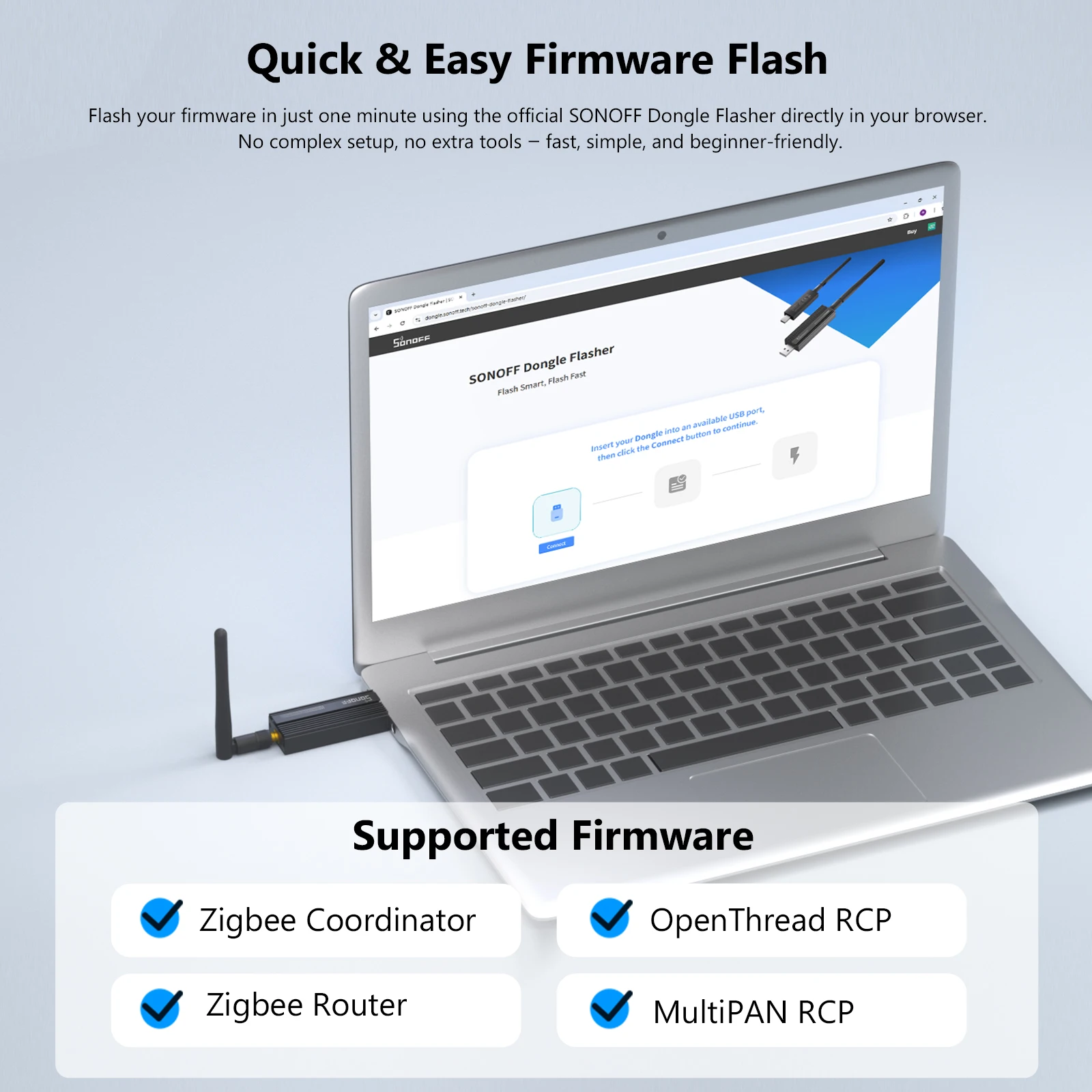 Zigbee 3.0 Dongle  ZBdongle-E Universal Gateway Support Home Assistant Zigbee2MQ