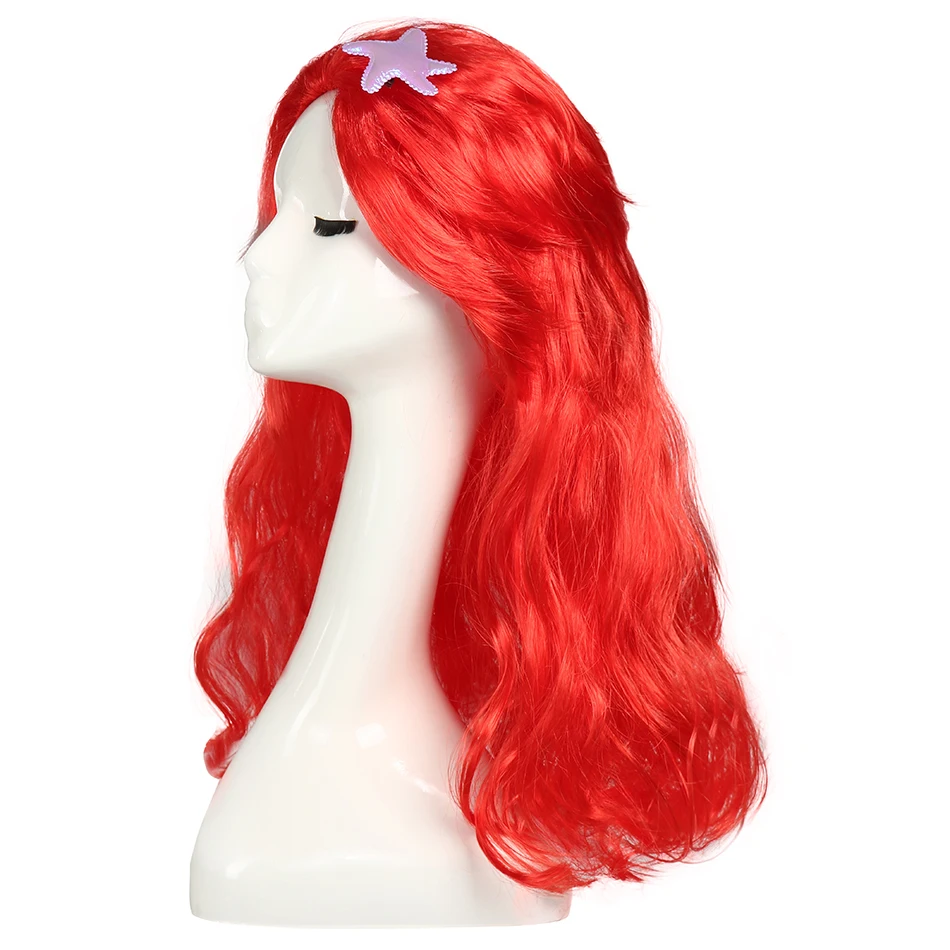 Children Princess Cosplay Wig Christmas Gift Elsa Anna Girls Snow White Tangled Hair Braid Wigs Aurora Rapunzel Belle Accessorie 5