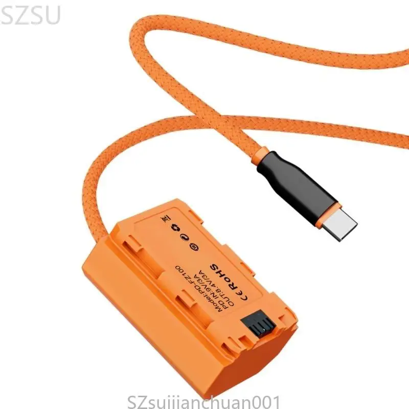 SZSU Type C to FZ100 Battery for A7III A7C Cameras Continuous Power Supply for Live Streaming and Video Recording