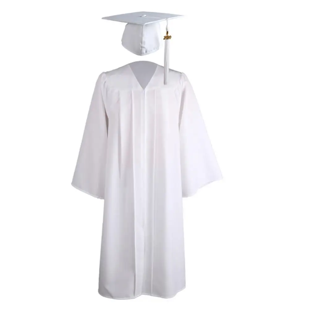 

University Mortarboard Cap Robe Academic Graduation Gown 2021 Adult Zip Closure Mortarboard Cap