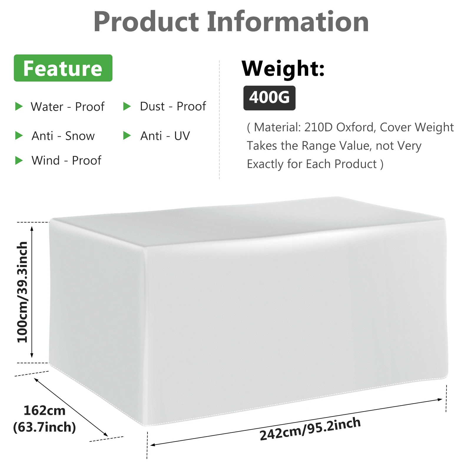 Patio Furniture Set Cover Heavy Duty Outdoor Sectional Sofa Set Covers Outdoor Table and Chair Covers Water Resistant Large sofa cover chair cover garden table cover furniture cover