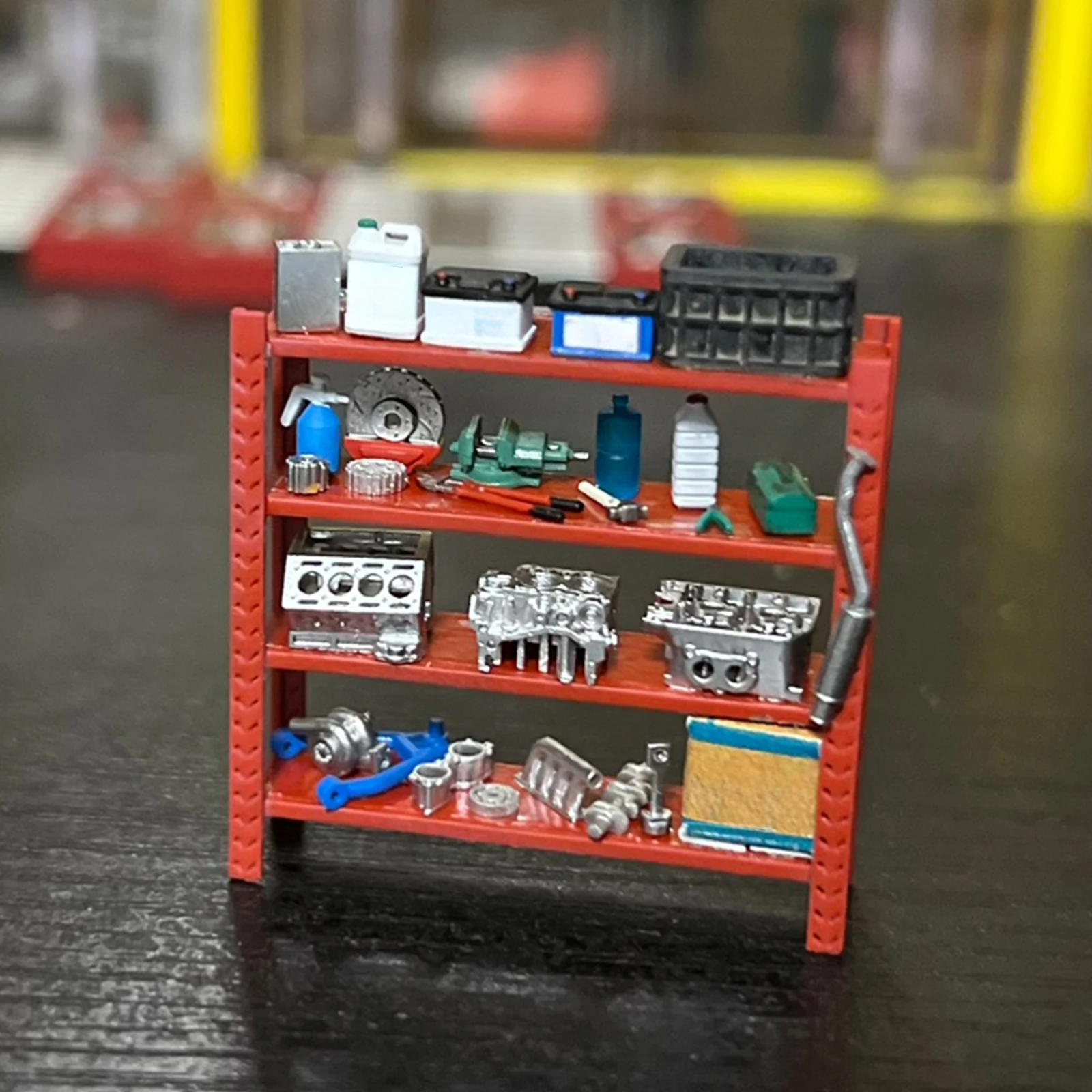 ☆ 1/64 Diorama Item 1:64 Diorama Warehouse Boxes Model Garage Scene Display Prop