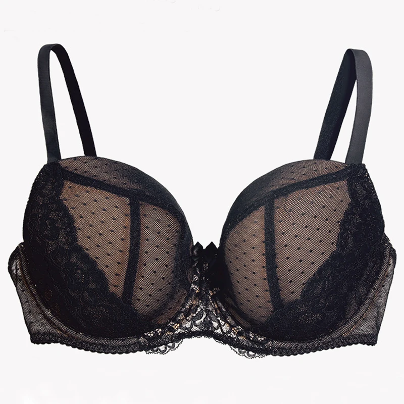 Sexy Womens Lace Push Up Minimizer Bra Full Coverage Lightly Padded Underwire 34 36 38 40 42 D E FF G Female Large Size Lingerie