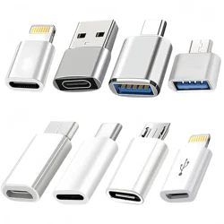 Versatile 8 - Piece USB - C Adapter Set for Fast Charging and Data Transfer (8Pcs)