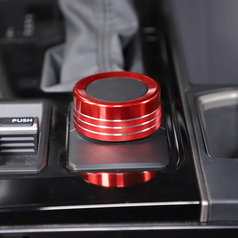 

For Toyota Tundra Sequoia 2022-2023 Aluminum alloy Silver/Red Car Drive mode mirror adjustment ring trim sticker car accessories