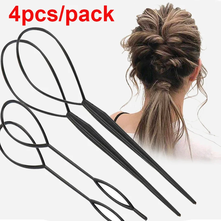 2Pcs Pulling Pin Hair Curling Ball Head Hair Curler Pattern Curly Hair Tool  Braided Needle Hair Curler Set Hair Needle бигуди