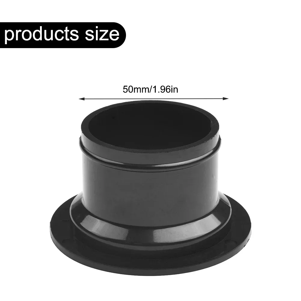 Flange Connector Duct Pipe Connector 50mm/150mm ABS Straight Pipe Ventilation Ducting Exhaust Pipe Air Duct Connectors Home Improvement Accessories