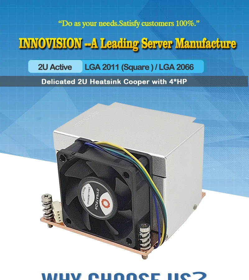 Dynatron r5 2u ativo lga2011 2066 quadrado