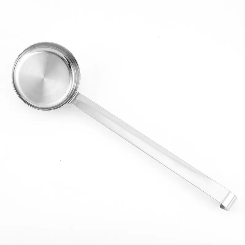 SHANGPEIXUAN Pizza Sauce Spoon Stainless Steel with One piece Handle Anti-Hot Pizza Spread Ladle Measuring Spoon Tools