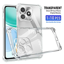 Shockproof Soft TPU Clear Transparent Phone Case - 1 - 10pcs for HONOR X5C Plus (Clear)
