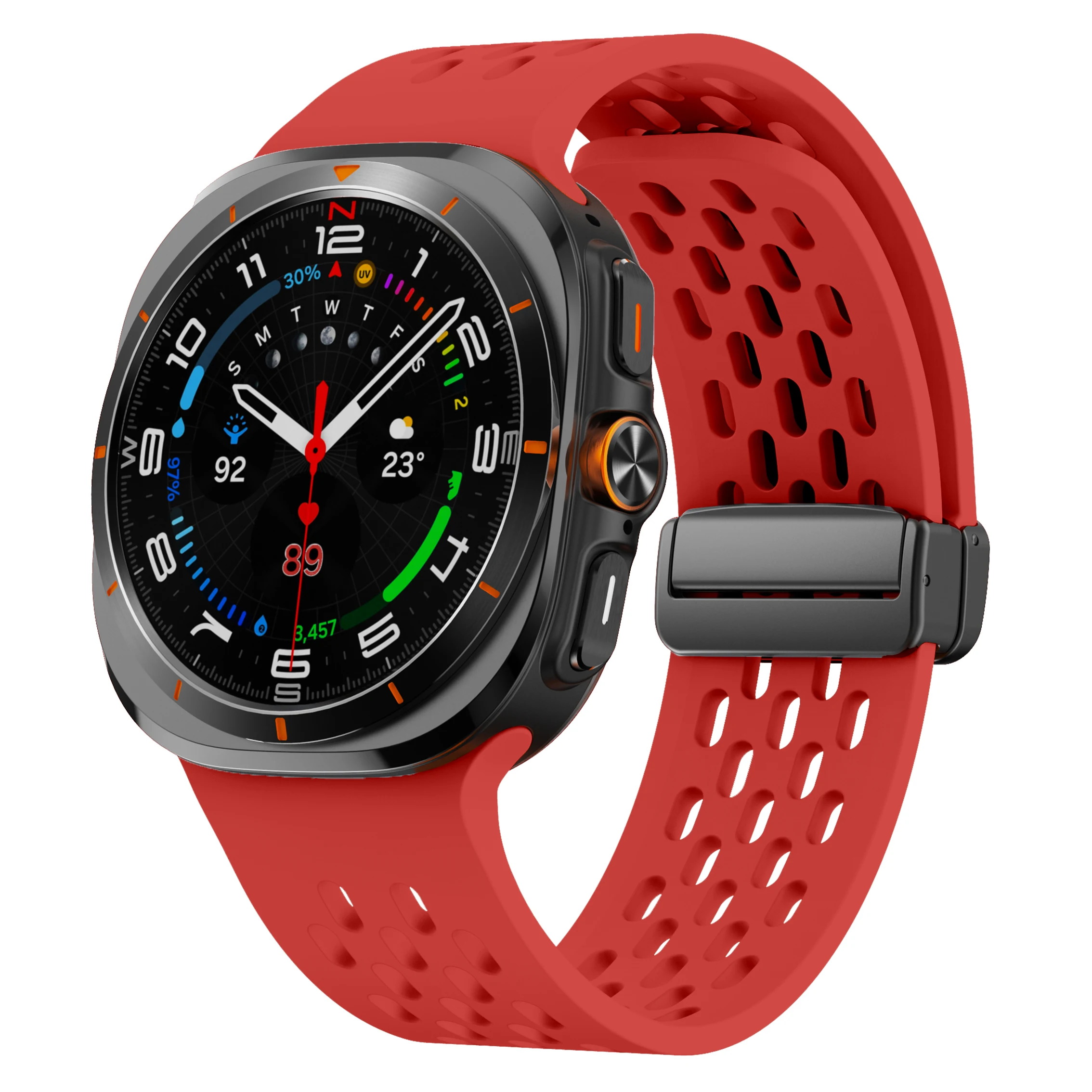 Breathable Magnetic Silicone Bracelet Strap