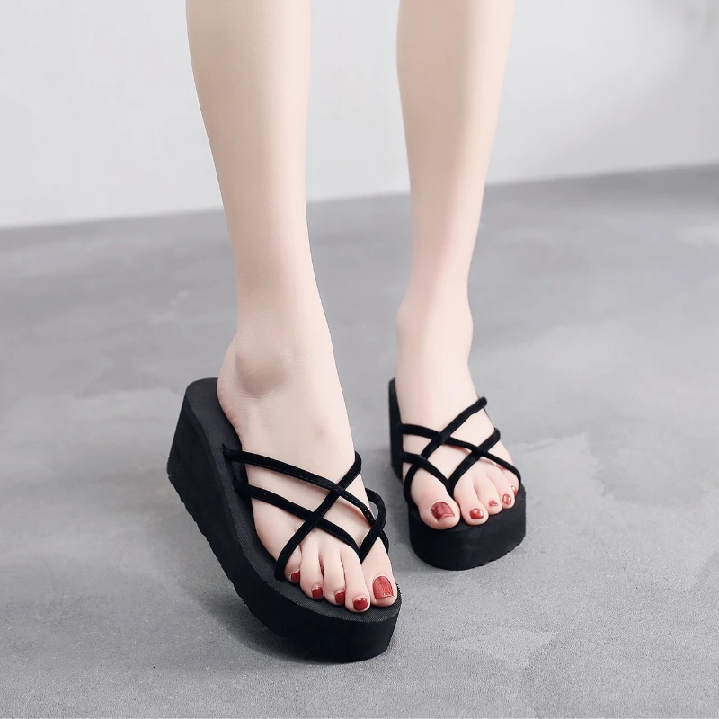 Summer Women's Slippers Fashion Platform Wedge Sandals Outdoor