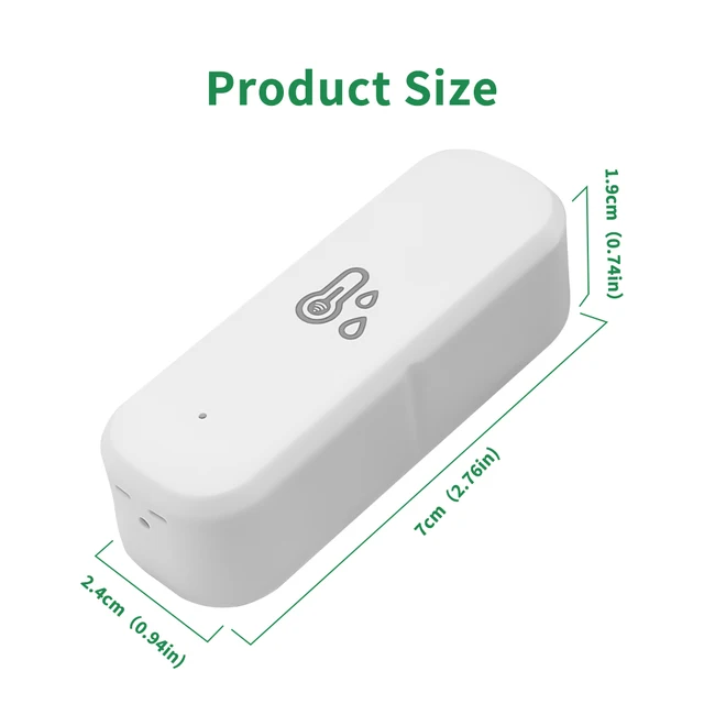 WIFI Temperature And Humidity Sensor Tuya Smart Home External Thermometer Detector Compatible For Alexa Smart Speaker 6