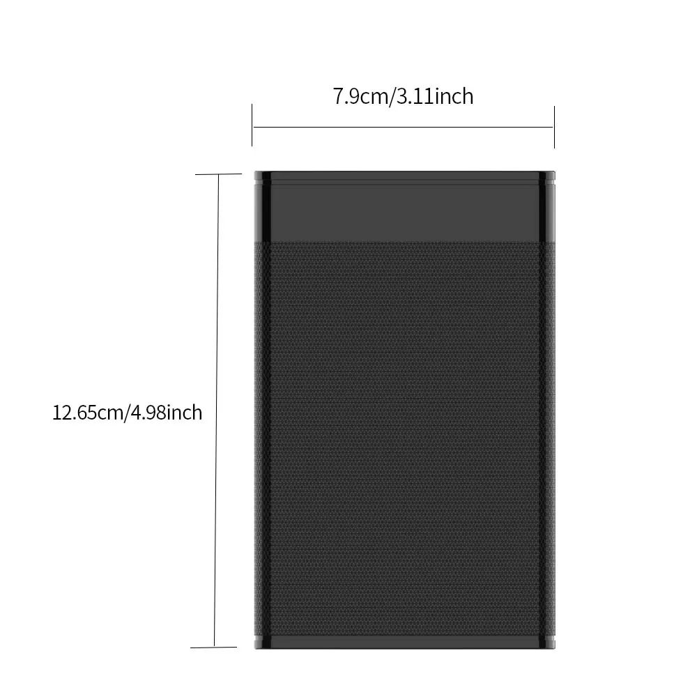TISHRIC HDD Enclosure Type C to SATA 2.5Inch HD Case External Hard Drive Box Portable Mobile Hard Drive Enclosure for Laptop PC