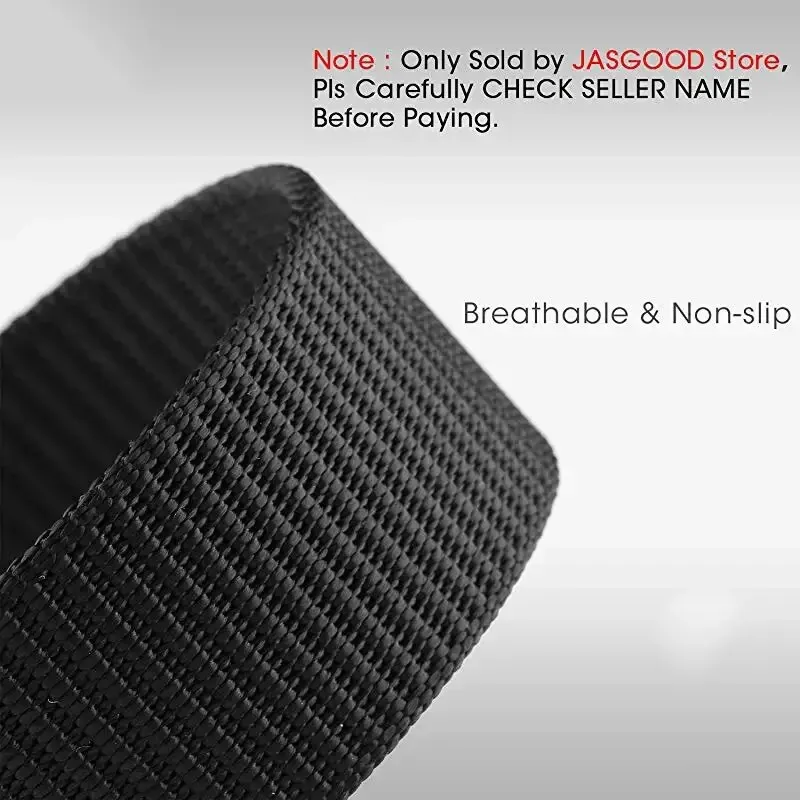 fashion belt woven belt canvas belt clothing accessory Metal Free Nylon Belt Tactical Woven Plastic Buckle Belt Outdoor Versatile Perforated Canvas Nylon Belt