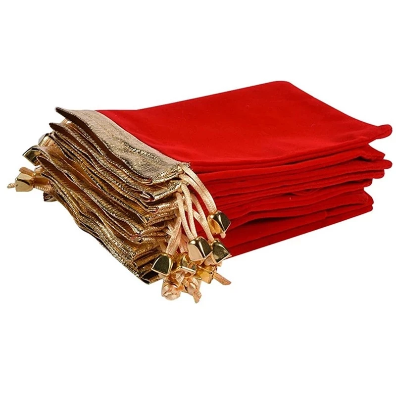 

SheepSew 20Pcs Soft Velvet Pouches w Drawstrings for Jewelry Candy Gift Bags, 4.7"x6.3", Tarot Rune bag, Travel Bags
