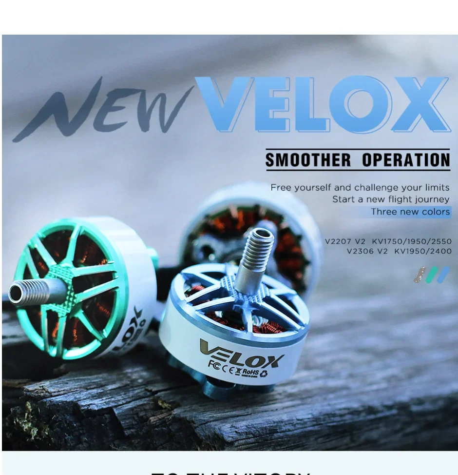 T-MOTOR T-HOBBY V2306 V2.0  5"Freestyle Fpv Racing Drone Motor 4-6S KV1950/KV2400 Brushless Motor For FPV Freestyle Version thumbnail 2