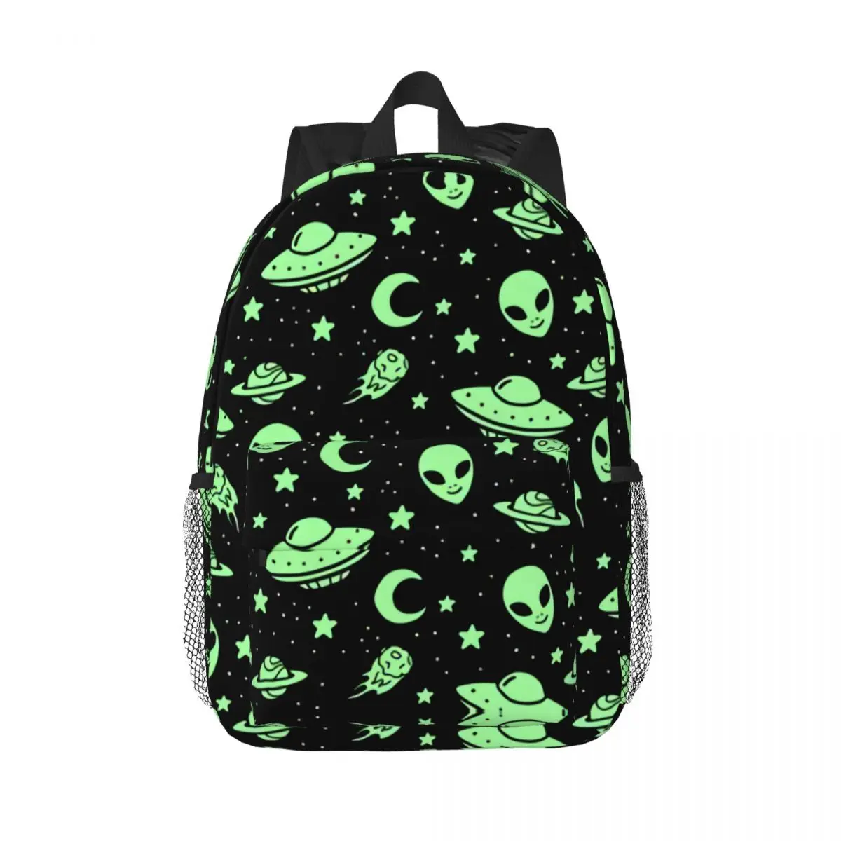 

Custom Alien And UFO Pattern Backpack Men Women Casual Bookbag for College School Bags