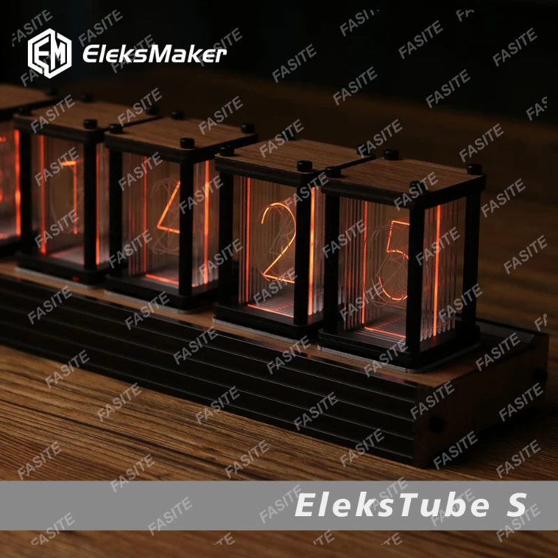 

RGB Nixie Tube Clock DIY Table Clock Led Electronic Desktop Table Digital Watch Luxury Metal Desk Clocks Ornaments Gift Ideas