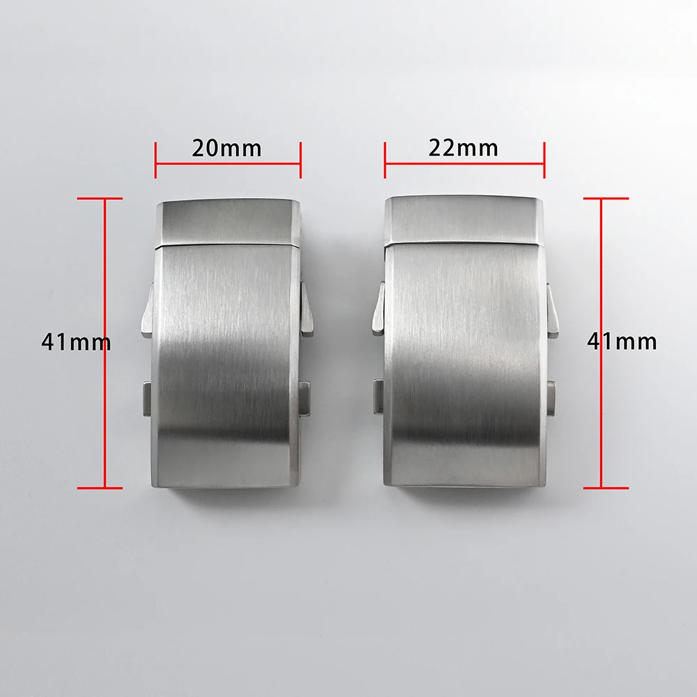 산 마틴 18mm 20mm 시계 스트랩 드라이버 버클 래칫팅 마이크로 조정 접이식 팔찌 플라이 걸쇠 브러시드 솔리드 스틸 BK1841