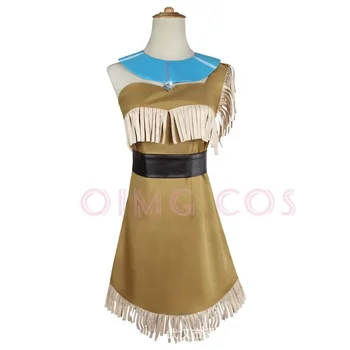 Pocahontas Costume Cosplay Carnevale Uniforme Halloween Anime Costumi da festa Gioco da donna in maschera