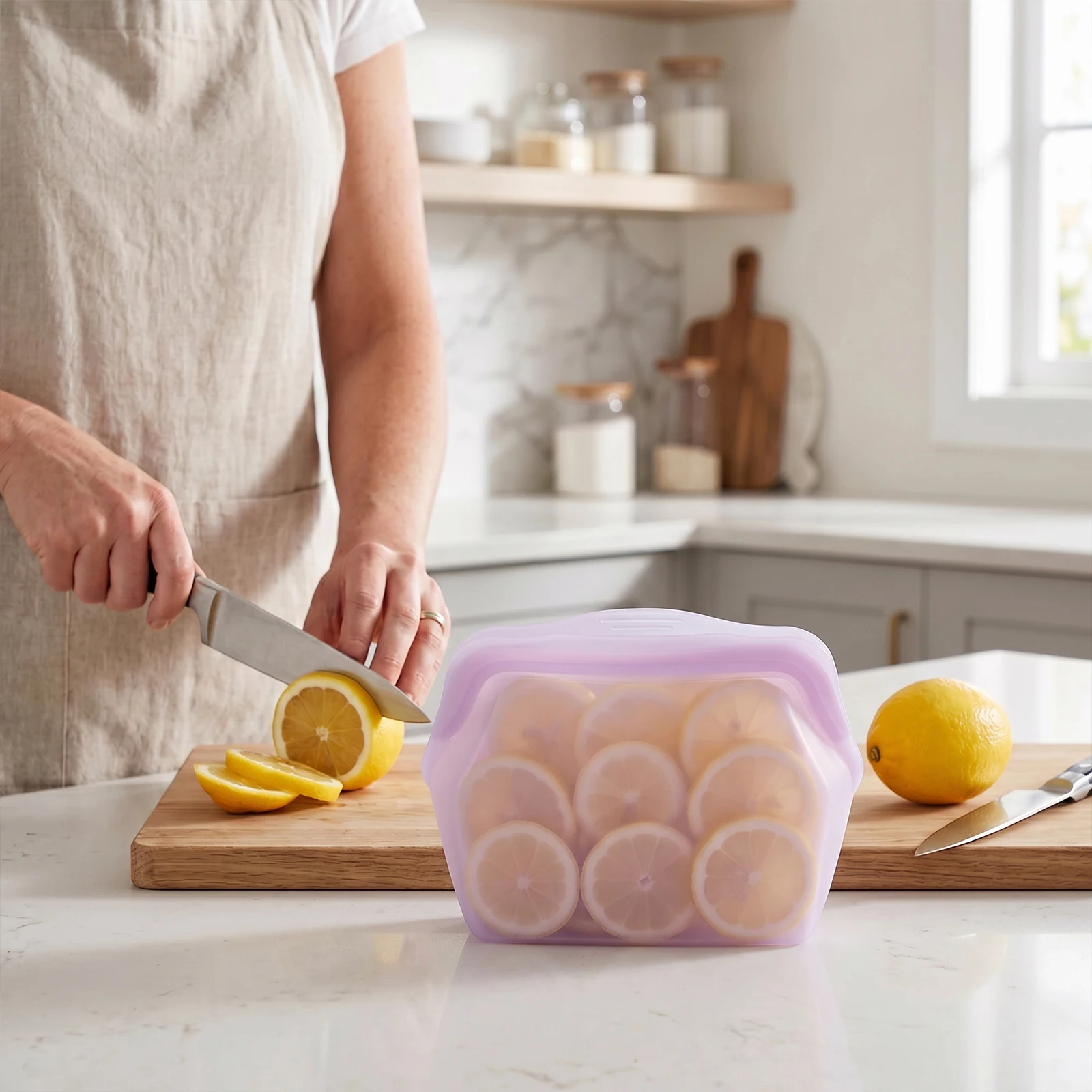 Durable Leak-Proof Silicone Food Storage Bags for Refrigeration and Preservation