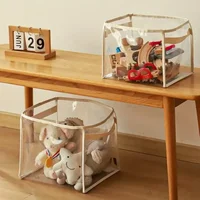 Children's Toys Storage Basket Transparent Storage Box Sub Block Plush Toys Large-capacity Household Multifunctional 5