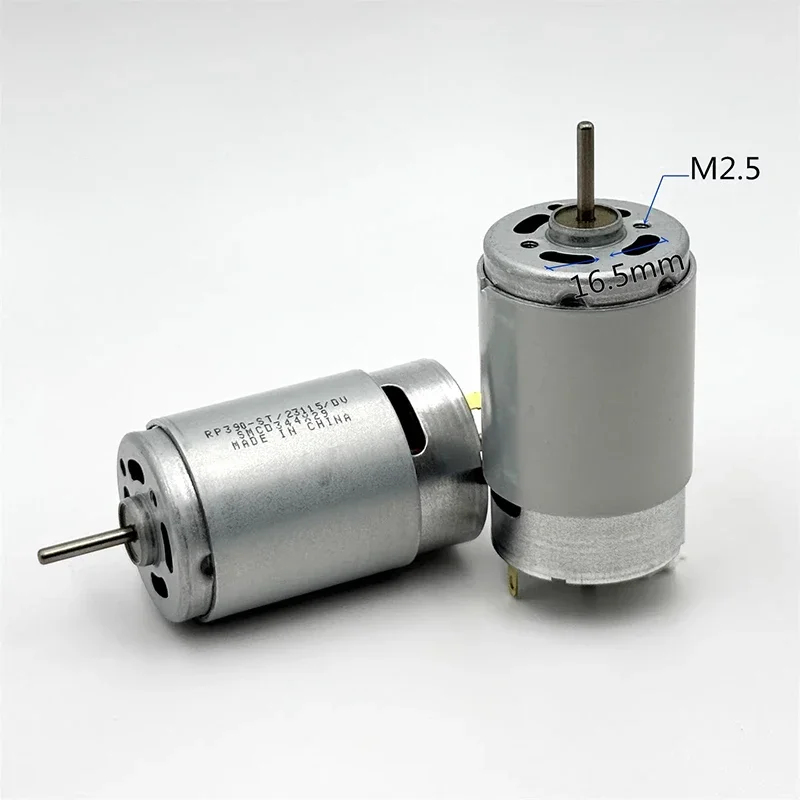 표준 RP390-ST/23115 미니 RS-390 모터 DC 6V 12V 18V 9300RPM 듀얼 2.3mm 샤프트 마이크로 28mm 전기 모터 DIY 취미용 장난감 모델