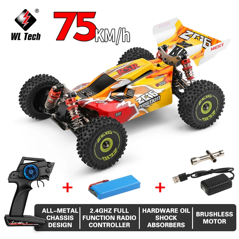 Wltoys 144010 Voiture RC 1/14 - 4x4 Tout-terrain, 75 Km/h, 2.4 GHz, Neuve Sous Emballage