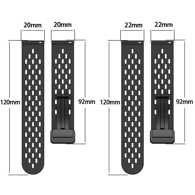 Magnetic Silicone Watch Strap - Universal Fit 20mm & 22mm Bands