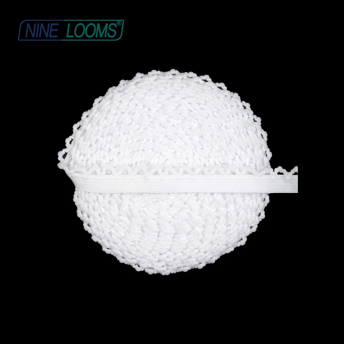 

NINE LOOMS Picot Loop Lace Trim Elastics 3/8" 10mm Decorative Frilly Spandex Webbing Underwear Lingerie Sewing Craft 2 5 10 Yard