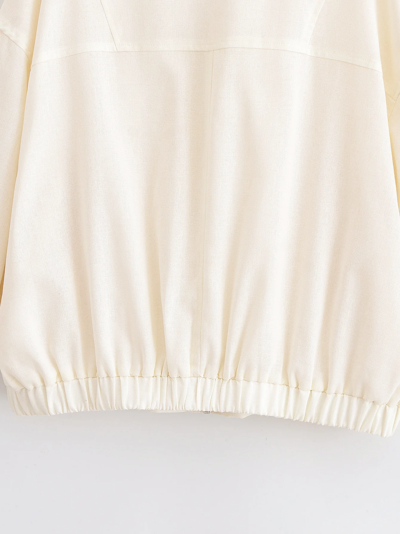 Bombers Women's Jackets inszart 2025 Beige Outwear Solid Long Sleeve With Zipper Elegant Fashion Streetwear Casual Loose Jackets