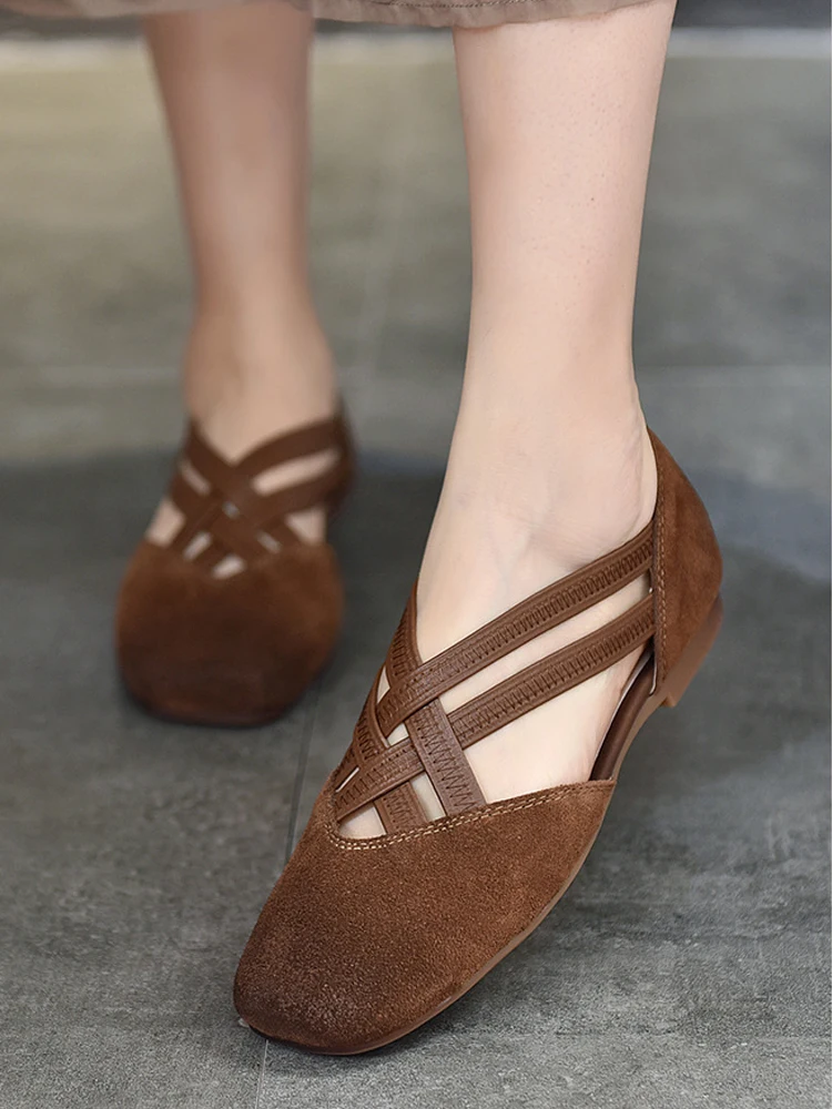 

Birkuir Elastic Band Mary Jane Women Shoes Soft Soles Low Heel Luxury Shoes Dancing Shoes Elegant Genuine Leather Ladies Shoes