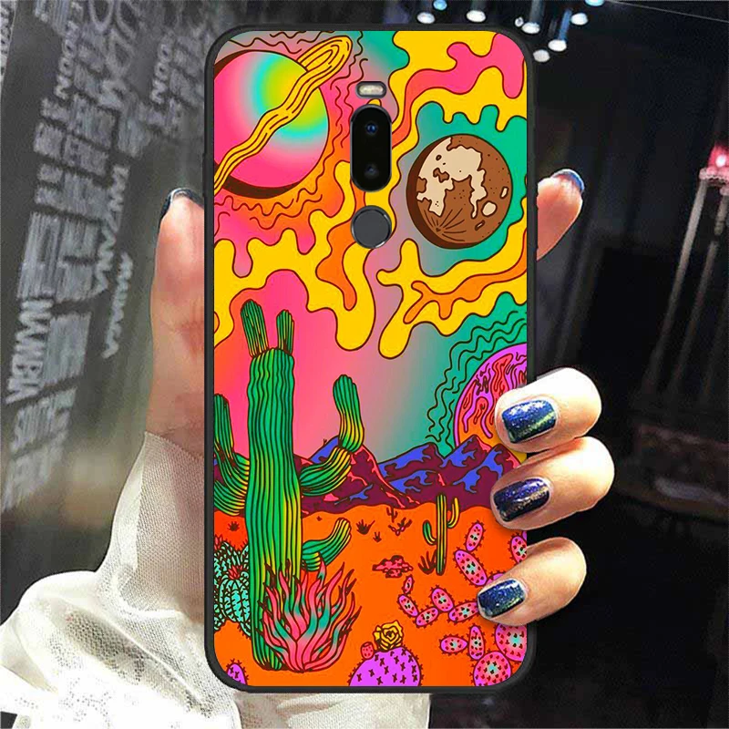 meizu phone case with stones black For Meizu Note 8 Case Cases For Meizu M8 Lite Note8 M8 Note Cover Phone Covers Bumpers Psychedelic Trippy Art best meizu phone cases Cases For Meizu