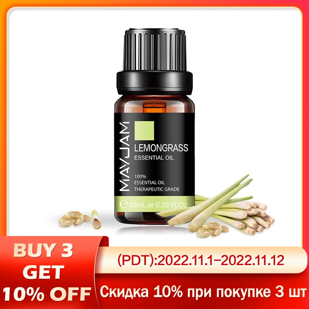 10ml Mosquito Repellent Lemongrass Essential Oil Diffuser Pure Natural Essential  Oils Lavender Mint Lemon Citronella Tea Tree - Essential Oil - AliExpress