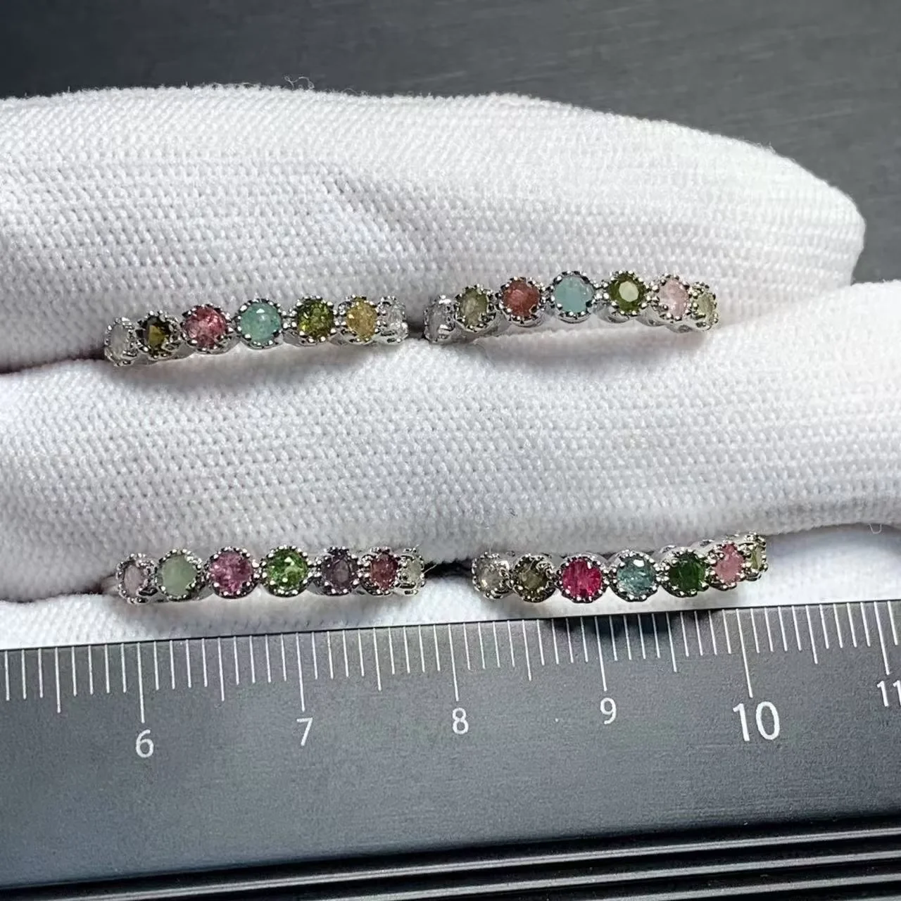 MM Natural Tourmaline Ring Adjustable Female Ring Jewelry for Women Gift Wholesale High Quality Vintage Fine