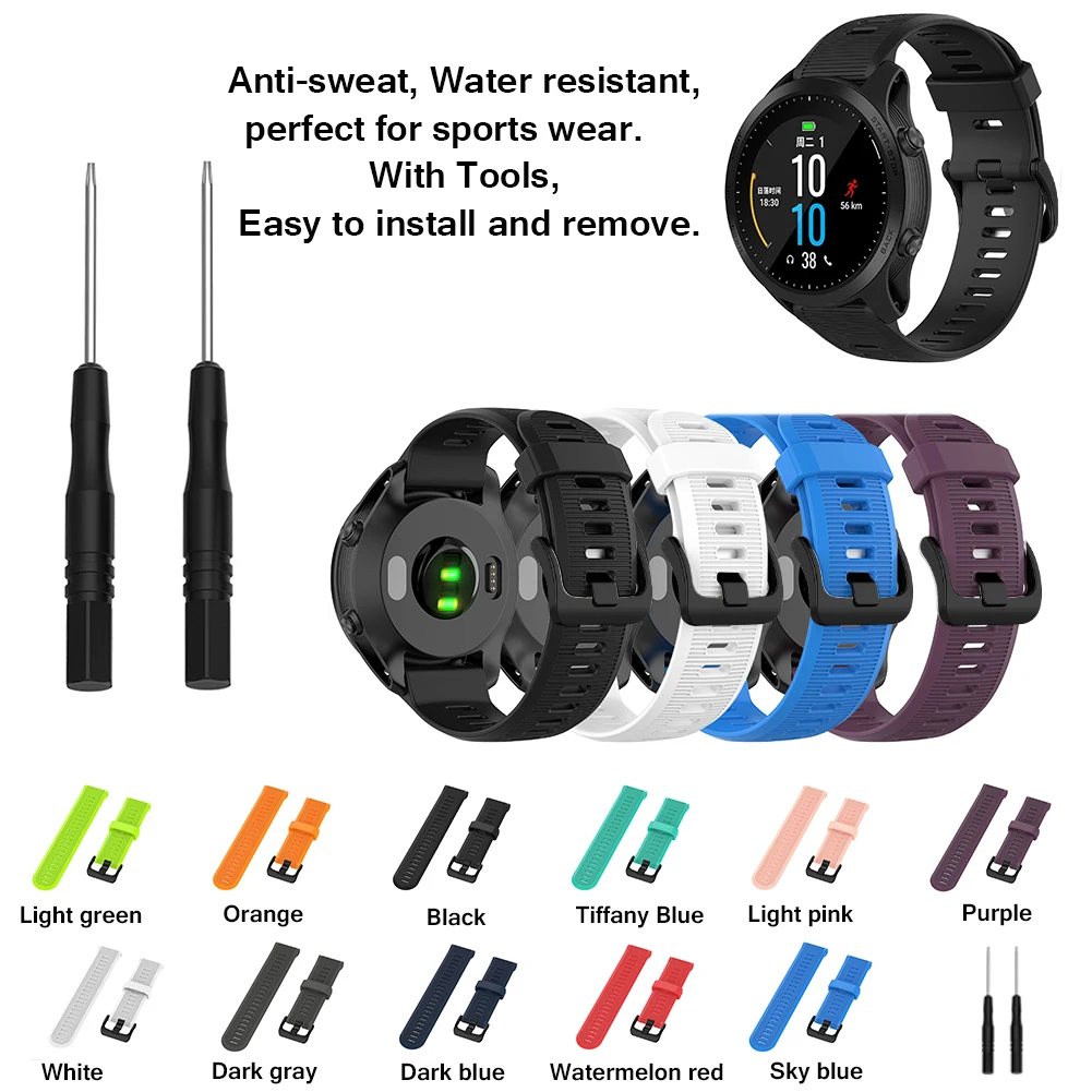 

For Gar'min Fen'ix 5 For 945 935 GPS Smart Watch Fashion Silicone Sports Wristband Replace Watch Band Strap & Tools