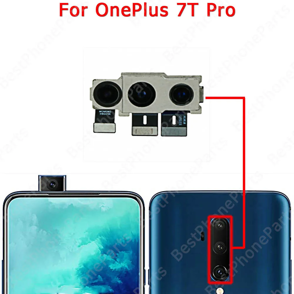 Big Facing Selfie Front Backside Camera Module For Oneplus 7 Pro 1