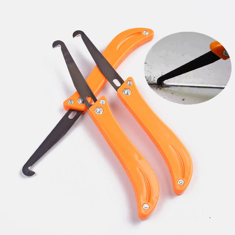 Tile Gap Repair Tool Professional Cleaning and Removal of Old Grout Hand Tools Tile Gap Repair Tool Hook Knife Tungsten Steel Joint Notcher Collator