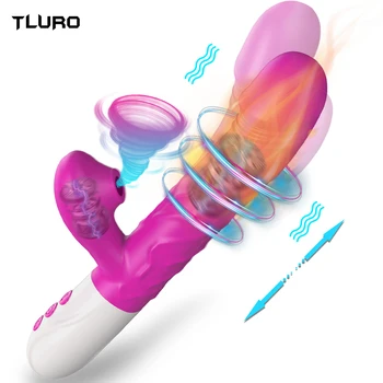 Thrusting Vibrators for Women Powerful Sucking Dildo Vacuum Clitoris Stimulator Female Vibrating Goods Sex Toys for Adults 18 1