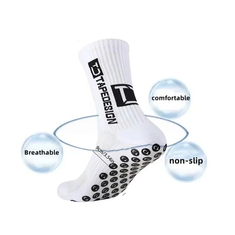 High Quality Wear-Resistant Football Socks Soft Breathable Thick Sports Socks Adhesive Anti Slip Sweat Absorbing Football Socks