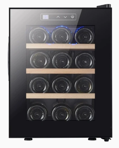Wine refrigerator, electronic temperature control, LED light, air-cooled frost-free, wine wine cooler small home use