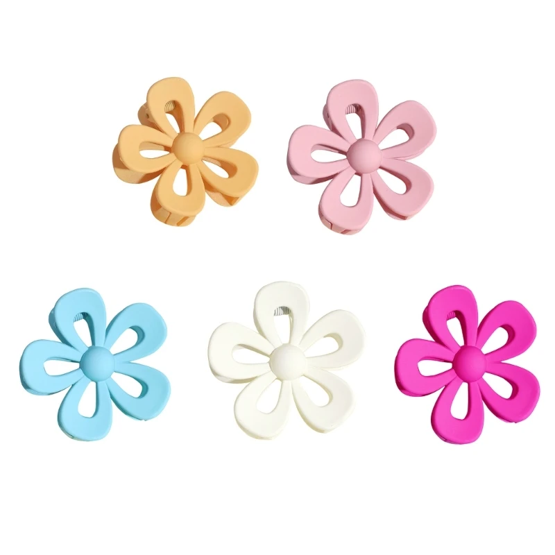 

MXMB Winter Large Hair Claw Clips Hollow Hair Jaw Clip Flower Hair Catch Barrettes Ponytail Holder Hair Props