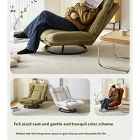 Nouveau canapé rotatif, canapé paresseux en tissu pour balcon de salon, chaise de loisirs rotative à dossier réglable, chaise pivotante 5