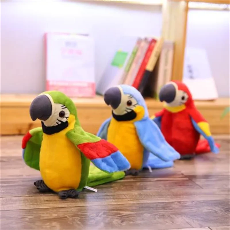 Simulation Plush Toy Parrot Bird Plush Stuffed Doll Children's Toy Cute Animal Birthday Toy Christmas Party Gift for Children 2