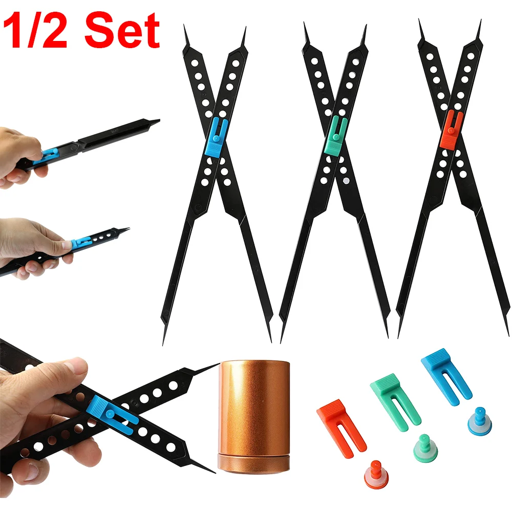 1/2 Set Multifunction Adjustable Plastic Proportional Scale Divider Drawing Tool Artists Architect Drafting Art Compass Ruler