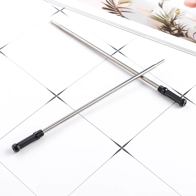 11.5cm 대형 다이아몬드 금속 펜 리필 학생 문구 볼펜 리필 작은 크라운 펜 리필 사무실 학교-bixin