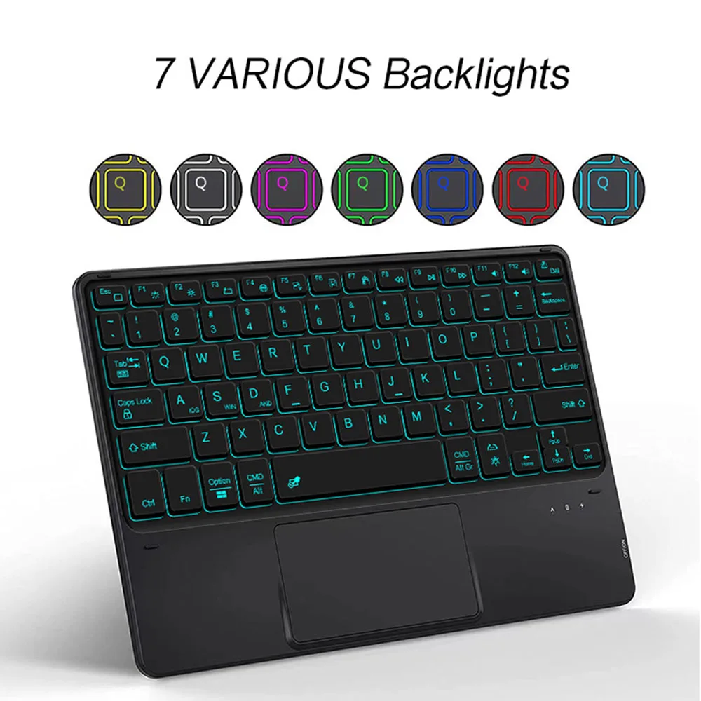Capa de Teclado Retroiluminado para Samsung Smart Cover para Tablet Galaxy Tab s9 Plus 12.4 Ultra 14.6 11 12.4 2023 - Imagem 2